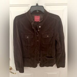 Vintage 80s Gloria Vanderbilt Velvet Jacket - Brown - Medium Soft & Gorgeous!